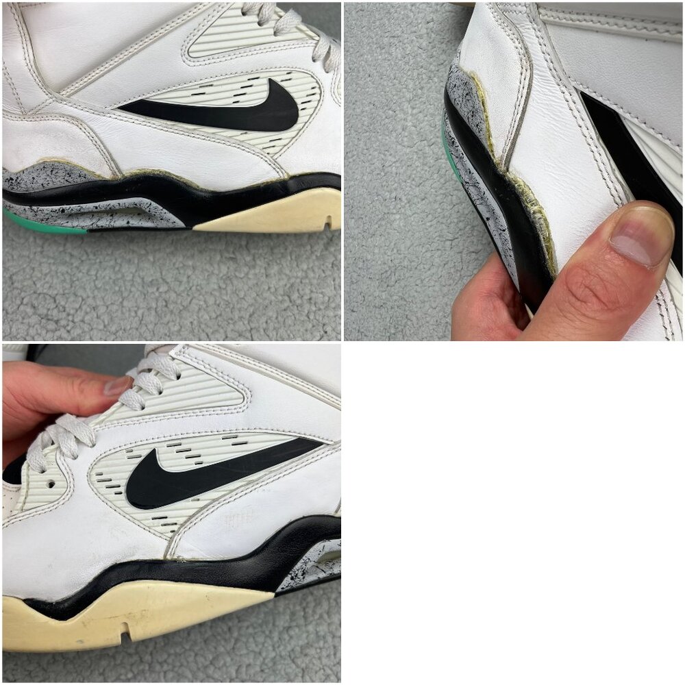 Nike Air Command Force Hyper Jade Men 13 Shoe White Black Pump Sneakers Trainers - Picture 12 of 12